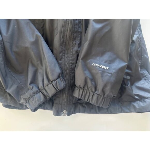 North Face Girls 10/12 Black Triclimate 3-in-1 Jacket Hooded WInter - Picture 6 of 7